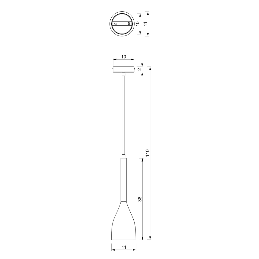 Πολύφωτο σε σχοινί MUZA 1xE27/60W/230V