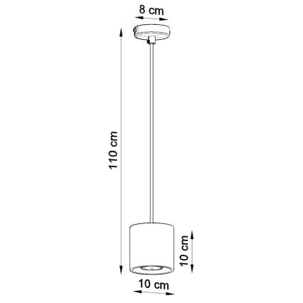 Πολύφωτο σε σχοινί ORBIS 1 1xGU10/40W/230V γκρι