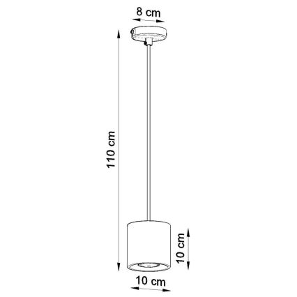 Πολύφωτο σε σχοινί ORBIS 1 1xGU10/40W/230V μαύρο