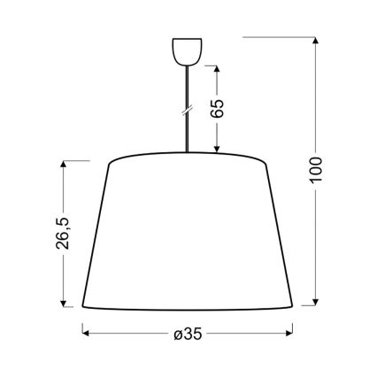 Πολύφωτο σε σχοινί PLATINO 1xE27/60W/230V