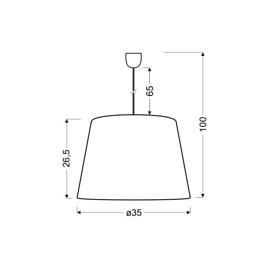 Πολύφωτο σε σχοινί PLATINO 1xE27/60W/230V