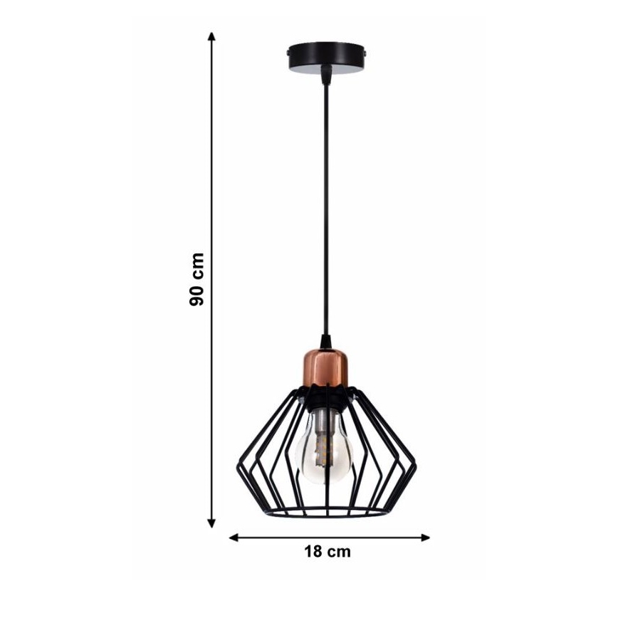 Πολύφωτο σε σχοινί PORTO 1xE27/40W/230V