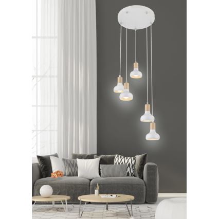 Πολύφωτο σε σχοινί PUERTO 5xE14/40W/230V