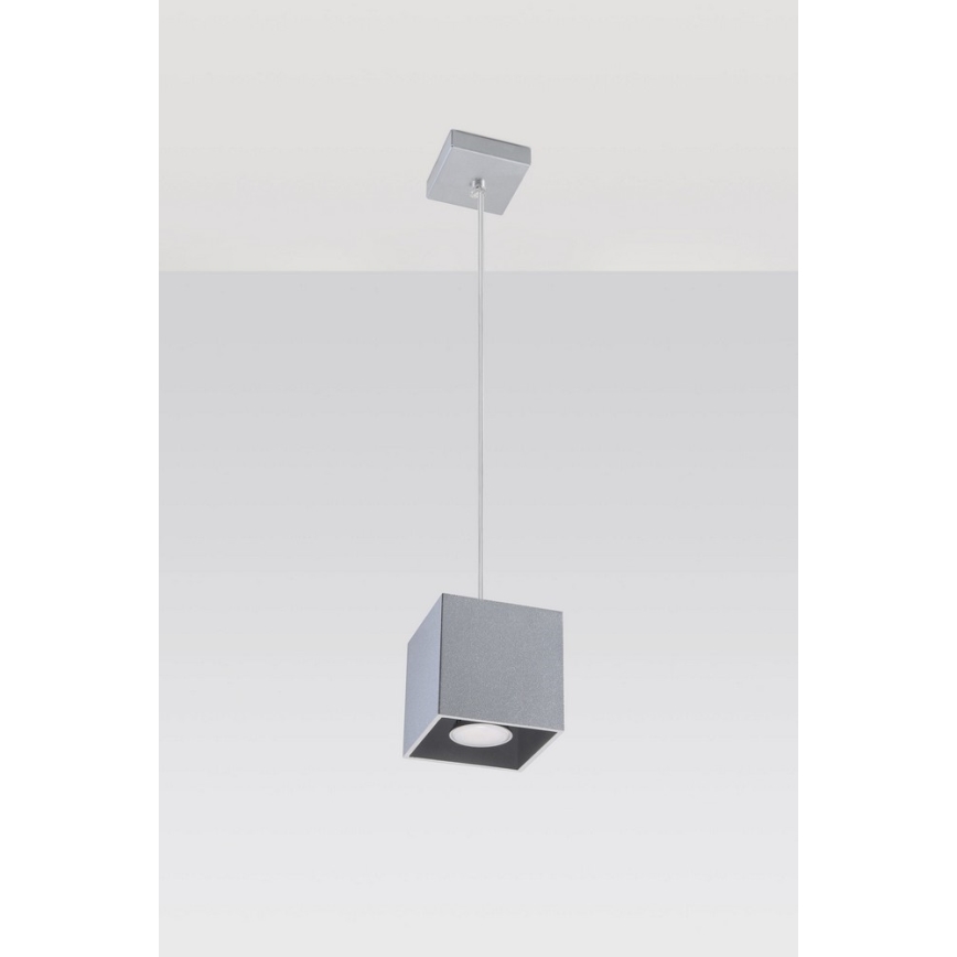 Πολύφωτο σε σχοινί QUAD 1 1xGU10/40W/230V γκρι