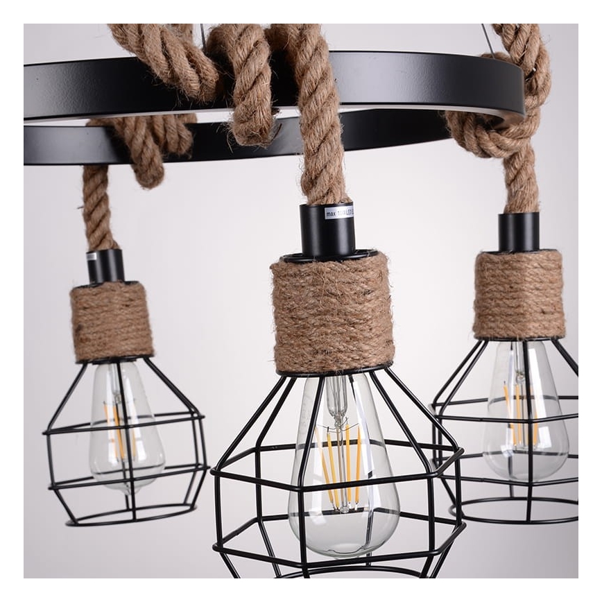 Πολύφωτο σε σχοινί ROPE ALEGRA 4xE27/10W/230V