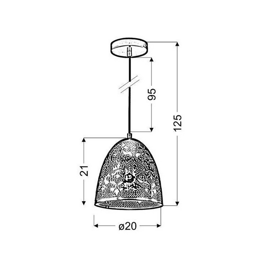 Πολύφωτο σε σχοινί SFINKS 1xE27/60W/230V