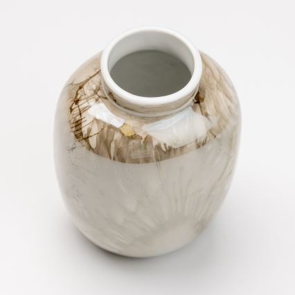 Πορσελάνινο βάζο 12,5x9 cm καφέ