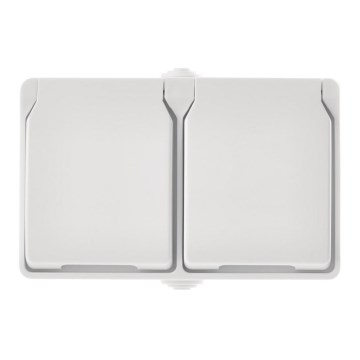 Πρίζα εξωτερικού χώρου 2xFRENCH 250V/16A IP44