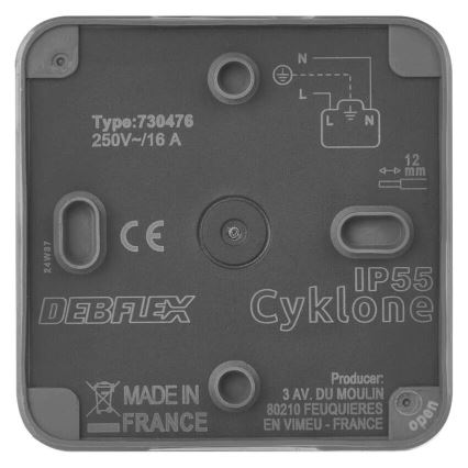 Πρίζα για υγρό περιβάλλον IP55
