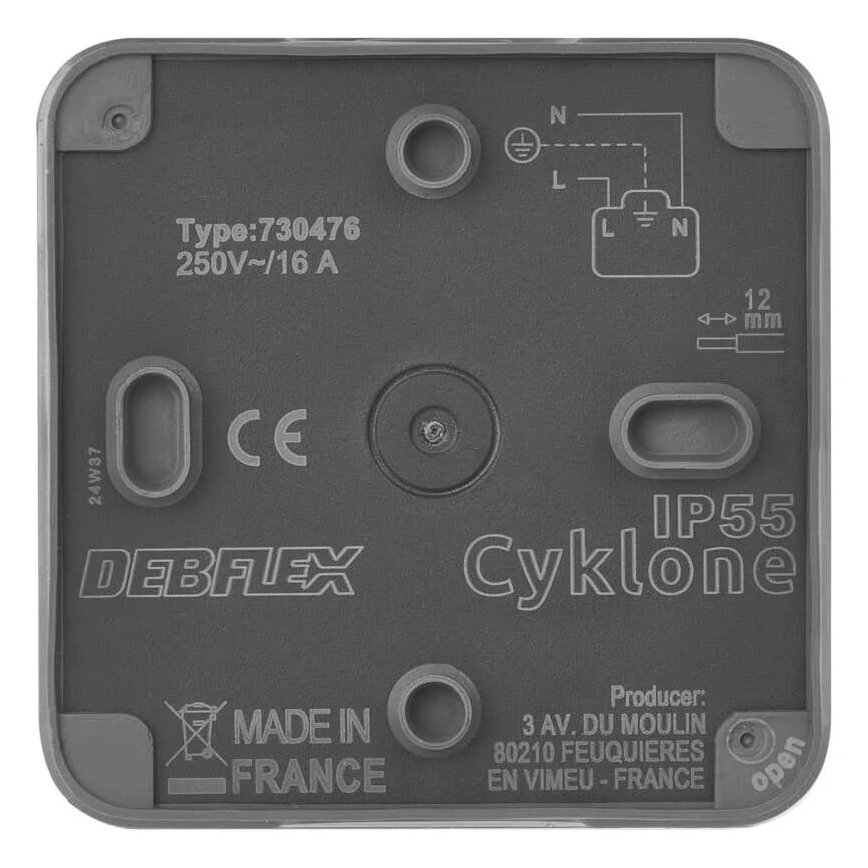Πρίζα για υγρό περιβάλλον IP55