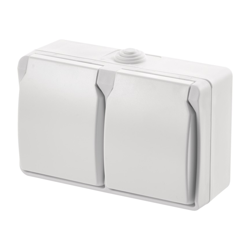 Πρίζα εξωτερικού χώρου 2xFRENCH 250V/16A IP44