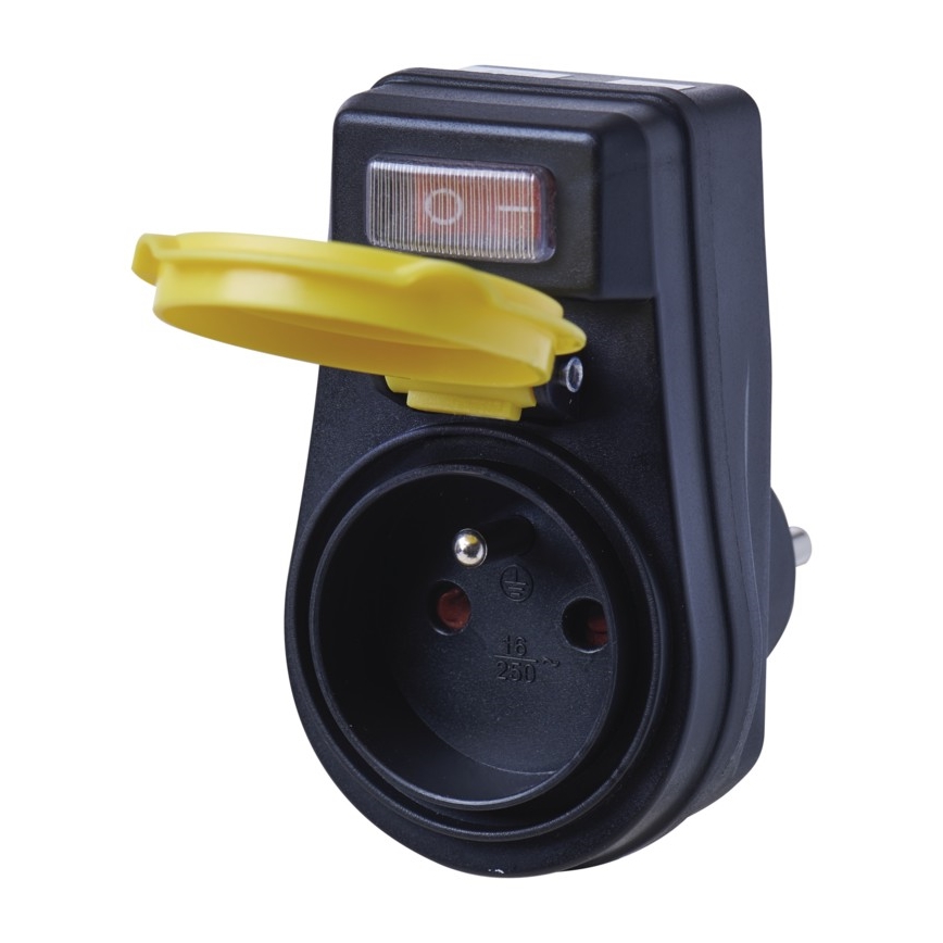 Πρίζα εξωτερικού χώρου με διακόπτη FRENCH 250V/16A IP44