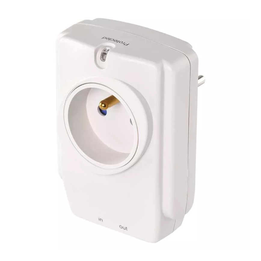 Πρίζα σούκο με προστασία από υπέρταση 230V/16A 1x2P+PE
