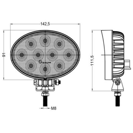 Προβολέας LED αυτοκινήτου OSRAM LED/40W/10-30V IP68 5700K