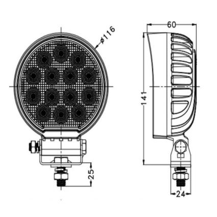 Προβολέας LED αυτοκινήτου OSRAM LED/56W/10-30V IP68 5700K