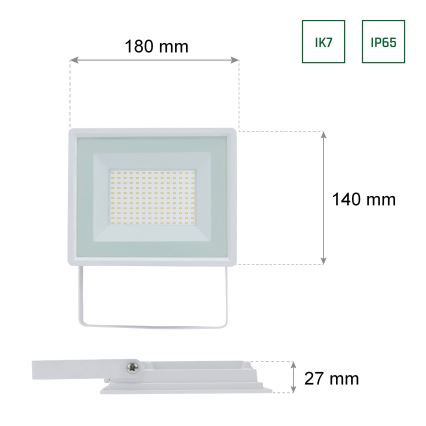 Προβολέας LED εξωτερικού χώρου NOCTIS LUX 3 LED/50W/230V IP65 λευκό