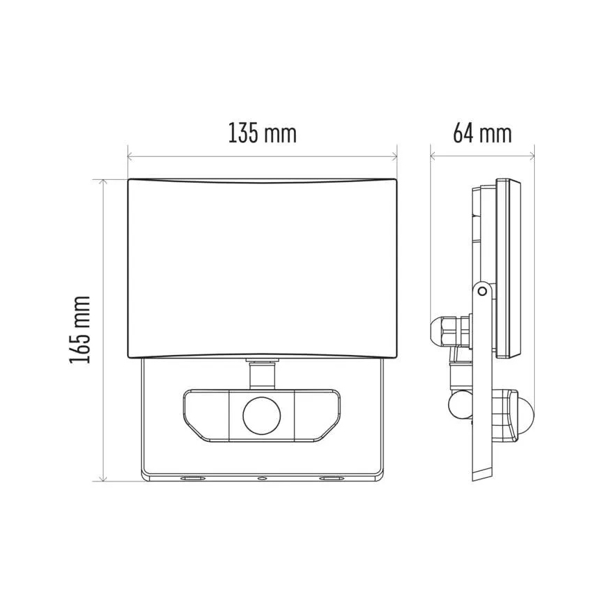 Προβολέας LED με αισθητήρα LED/20W/230V IP54