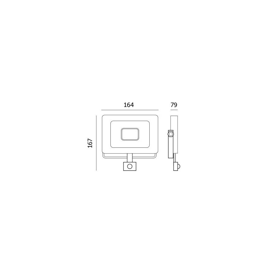 Προβολέας LED με αισθητήρα LED/30W/230V 6500K IP44