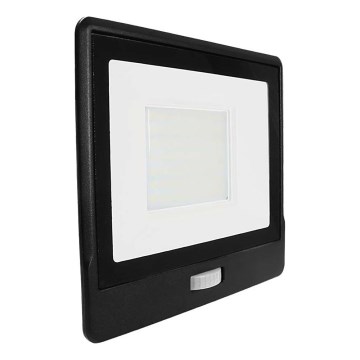 Προβολέας LED με αισθητήρα LED/50W/230V 4000K IP65 μαύρο