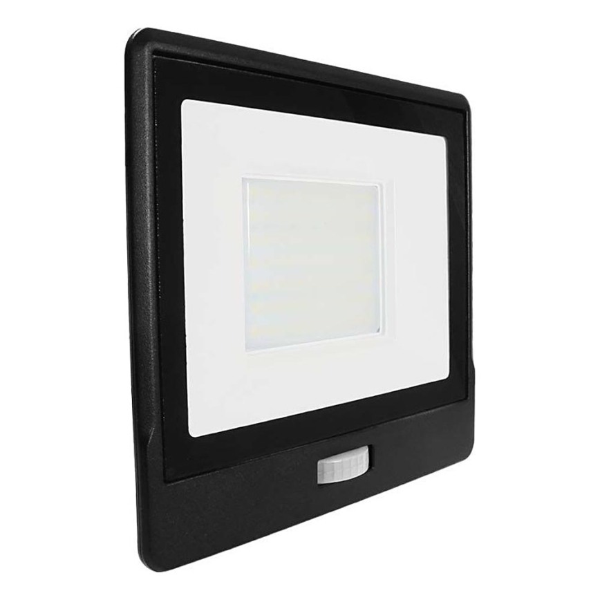 Προβολέας LED με αισθητήρα LED/50W/230V 4000K IP65 μαύρο