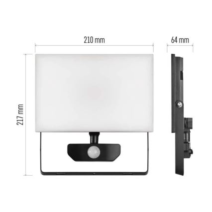 Προβολέας LED με αισθητήρα TAMBO LED/50W/230V 4000K IP54