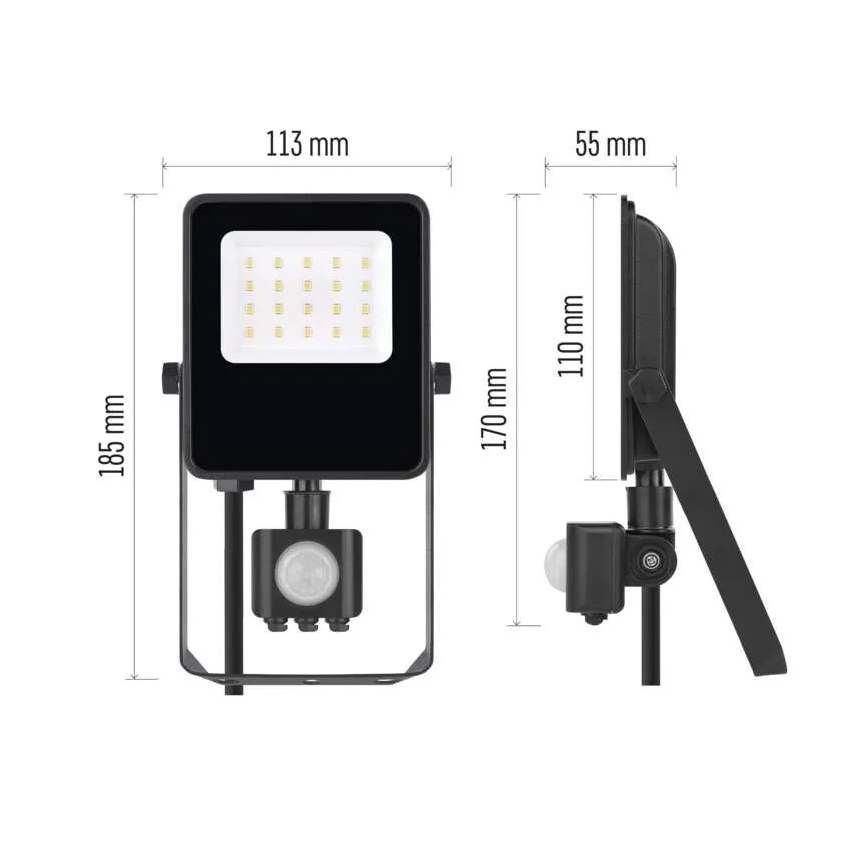 Προβολέας LED με αισθητήρα VISIO LED/10W/230V 4000K IP65