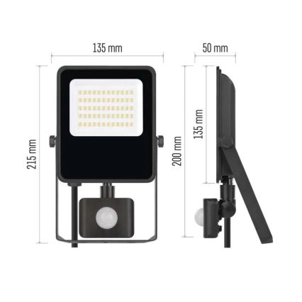 Προβολέας LED με αισθητήρα VISIO LED/30W/230V 4000K IP65