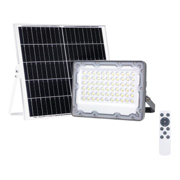 Προβολέας LED με ηλιακό πάνελ FOCUS 60W/10000 mAh 3,2V 6000K IP65 + τηλεχειριστήριο