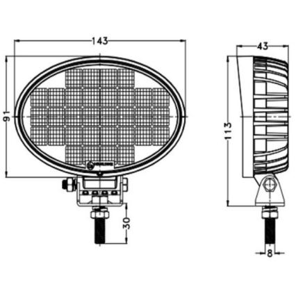 Προβολέας αυτοκινήτου LED OSRAM LED/32W/10-30V IP68 5700K