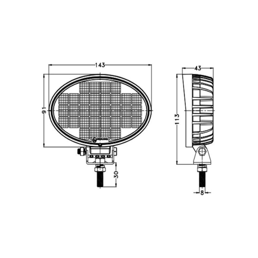 Προβολέας αυτοκινήτου LED OSRAM LED/32W/10-30V IP68 5700K