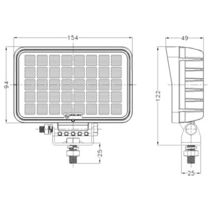 Προβολέας αυτοκινήτου LED OSRAM LED/40W/10-30V IP68 5700K