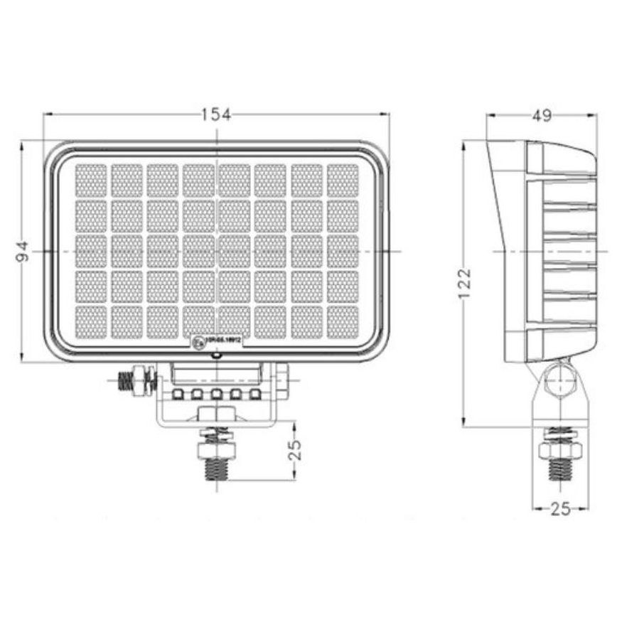 Προβολέας αυτοκινήτου LED OSRAM LED/40W/10-30V IP68 5700K