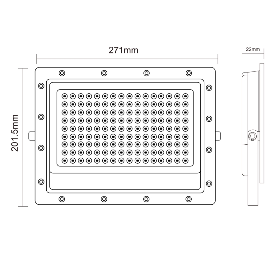 Προβολέας εξωτερικού χώρου LED LED/150W/230V 5000K IP65 γκρι