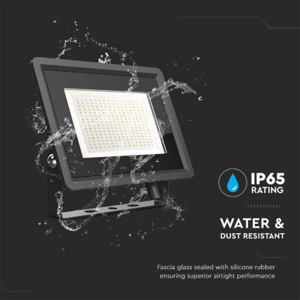 Προβολέας εξωτερικού χώρου LED LED/200W/230V 4000K IP65 μαύρο