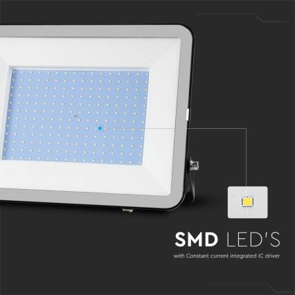 Προβολέας εξωτερικού χώρου LED SAMSUNG CHIP LED/200W/230V 4000K IP65 μαύρο