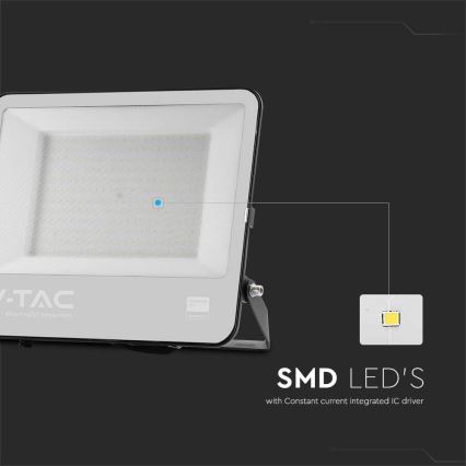 Προβολέας εξωτερικού χώρου LED SAMSUNG CHIP LED/200W/230V 4000K IP65 μαύρο