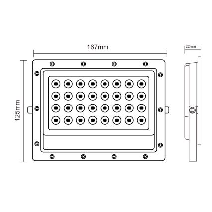Προβολέας εξωτερικού χώρου LED LED/50W/230V 5000K IP65 γκρι