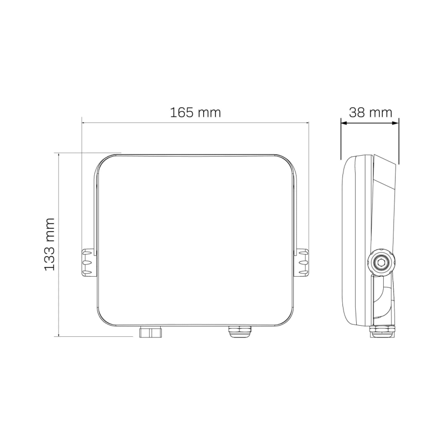 Προβολέας εξωτερικού χώρου LED MILKY LED/30W/230V 4000K IP65 μαύρο