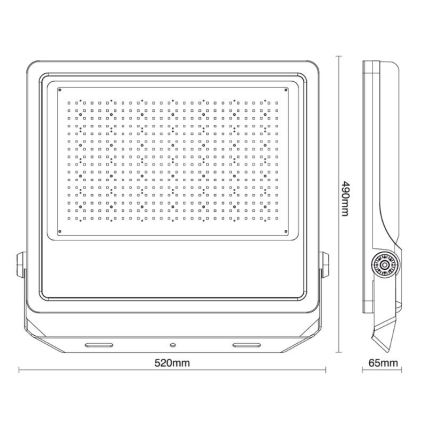 Προβολέας εξωτερικού χώρου LED PROFI PLUS LED/400W/230V 5000K IP66