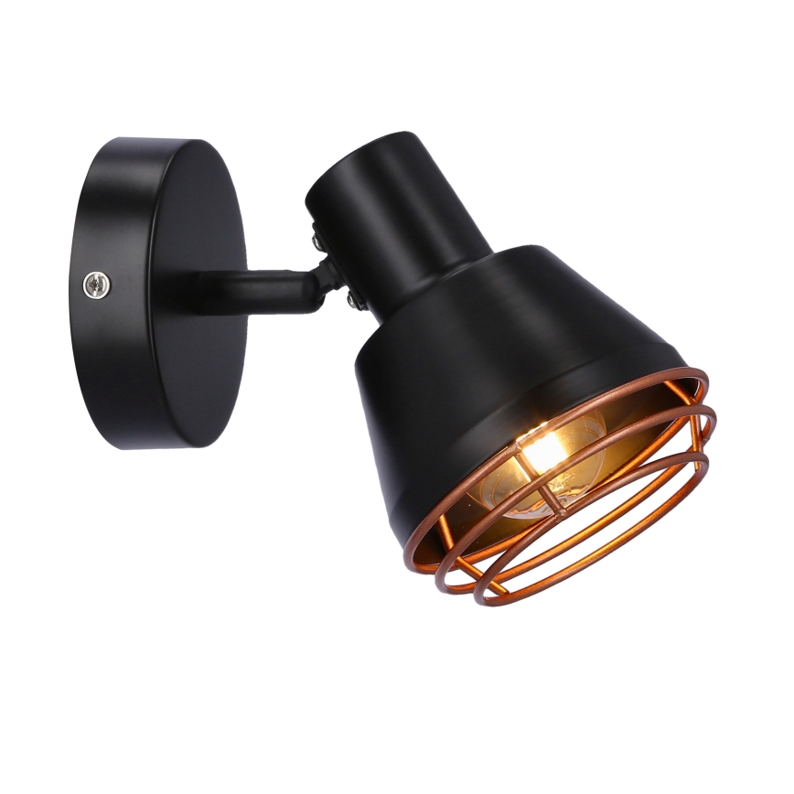 Προβολέας τοίχου NERIA 1xE14/40W/230V μαύρο/χαλκός