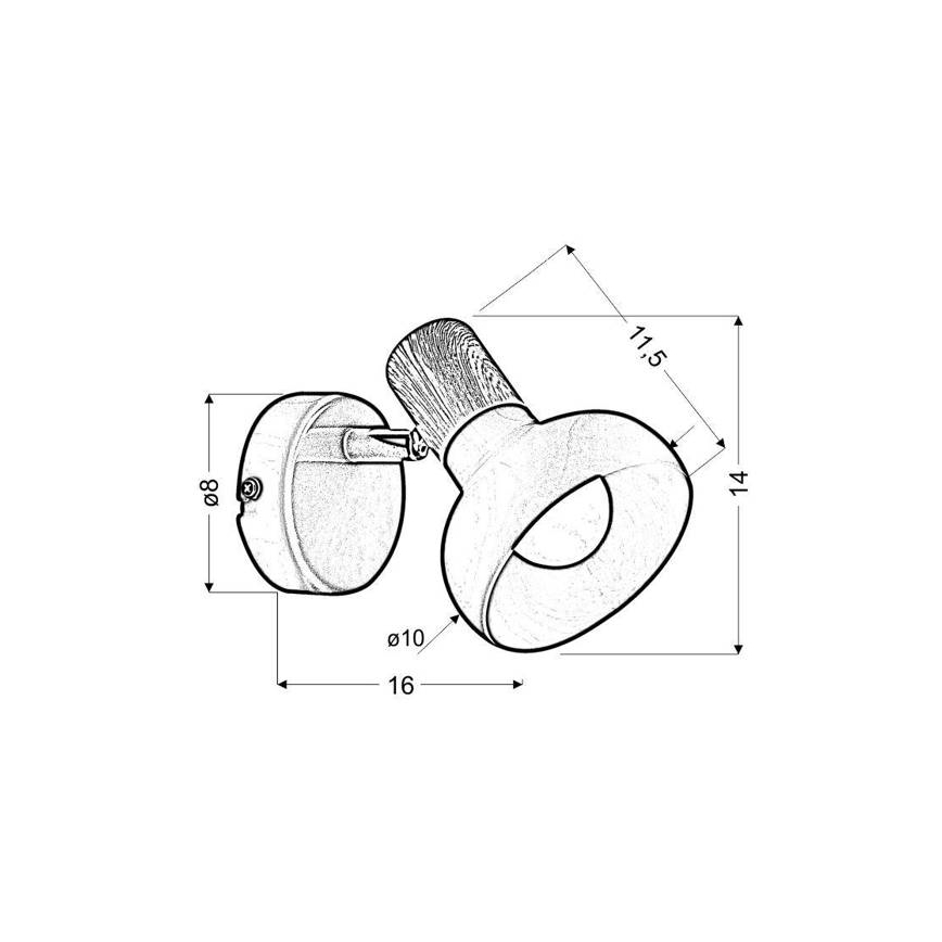 Προβολέας τοίχου PUERTO 1xE14/40W/230V