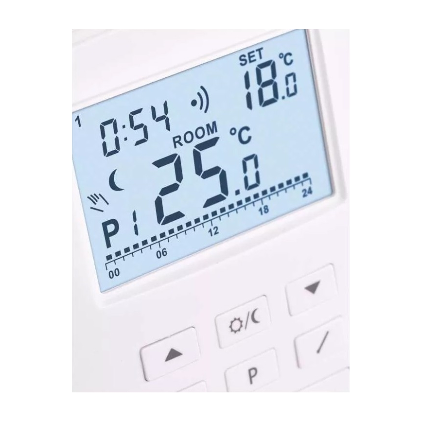Προγραμματιζόμενος θερμοστάτης 230V+2xAA