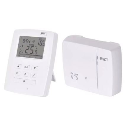 Προγραμματιζόμενος θερμοστάτης 230V+2xAA