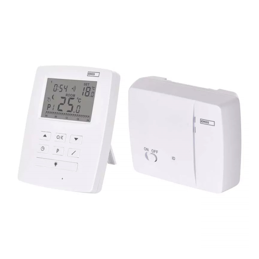 Προγραμματιζόμενος θερμοστάτης 230V+2xAA