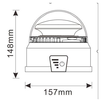 Προειδοποιητικός φανός LED LED/12-24V IP65