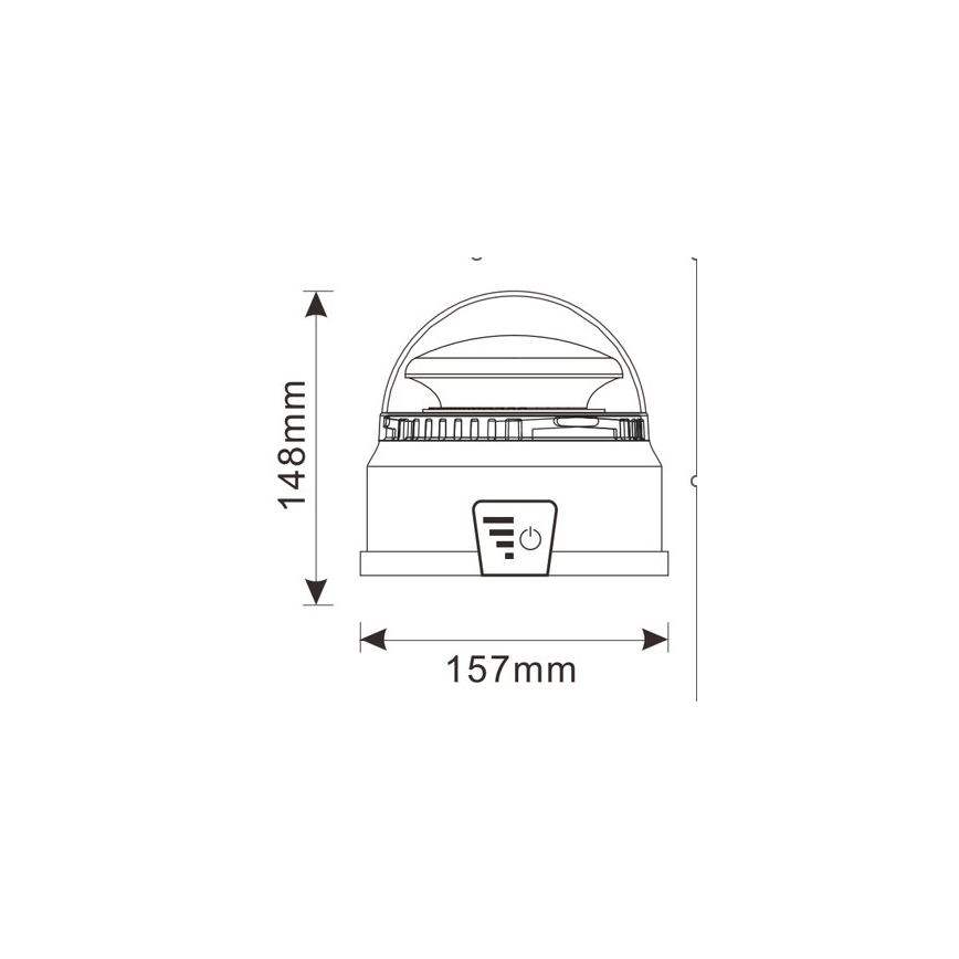 Προειδοποιητικός φανός LED LED/12-24V IP65