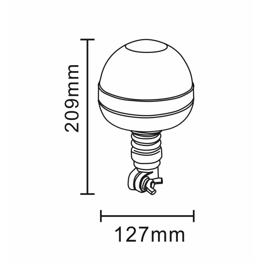 Προειδοποιητικός φανός LED LED/12-24V IP66