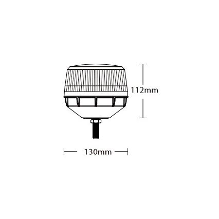 Προειδοποιητικός φανός LED LED/12-24V IP67