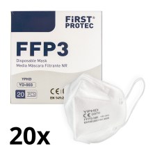Προστατευτικός εξοπλισμός - μάσκα προστασίας FFP3 NR CE 0370 20τμχ