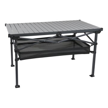 Πτυσσόμενο τραπέζι κάμπινγκ 118x70 cm ανθρακί